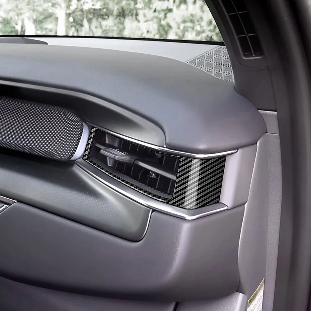 إطار مخرج الهواء الجانبي للوحة العدادات للسيارة ، إطار لملصقات القطع ، نمط ألياف الكربون ABS ، لكيا EV9 ، ، إكسسوارات داخلية