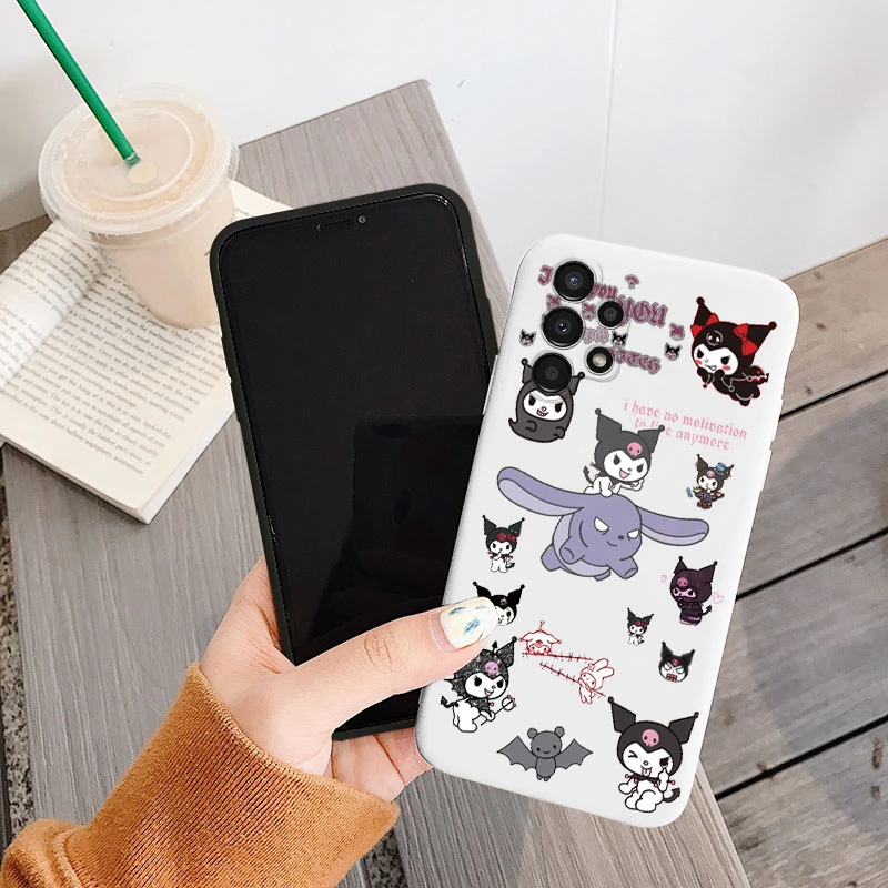 Cartoon Phone Case For Samsung Galaxy A13 4G A 13 Cute Love Anti-drop Cinnamoroll Kuromi Hello Kitty Silicone Shockproof Cover