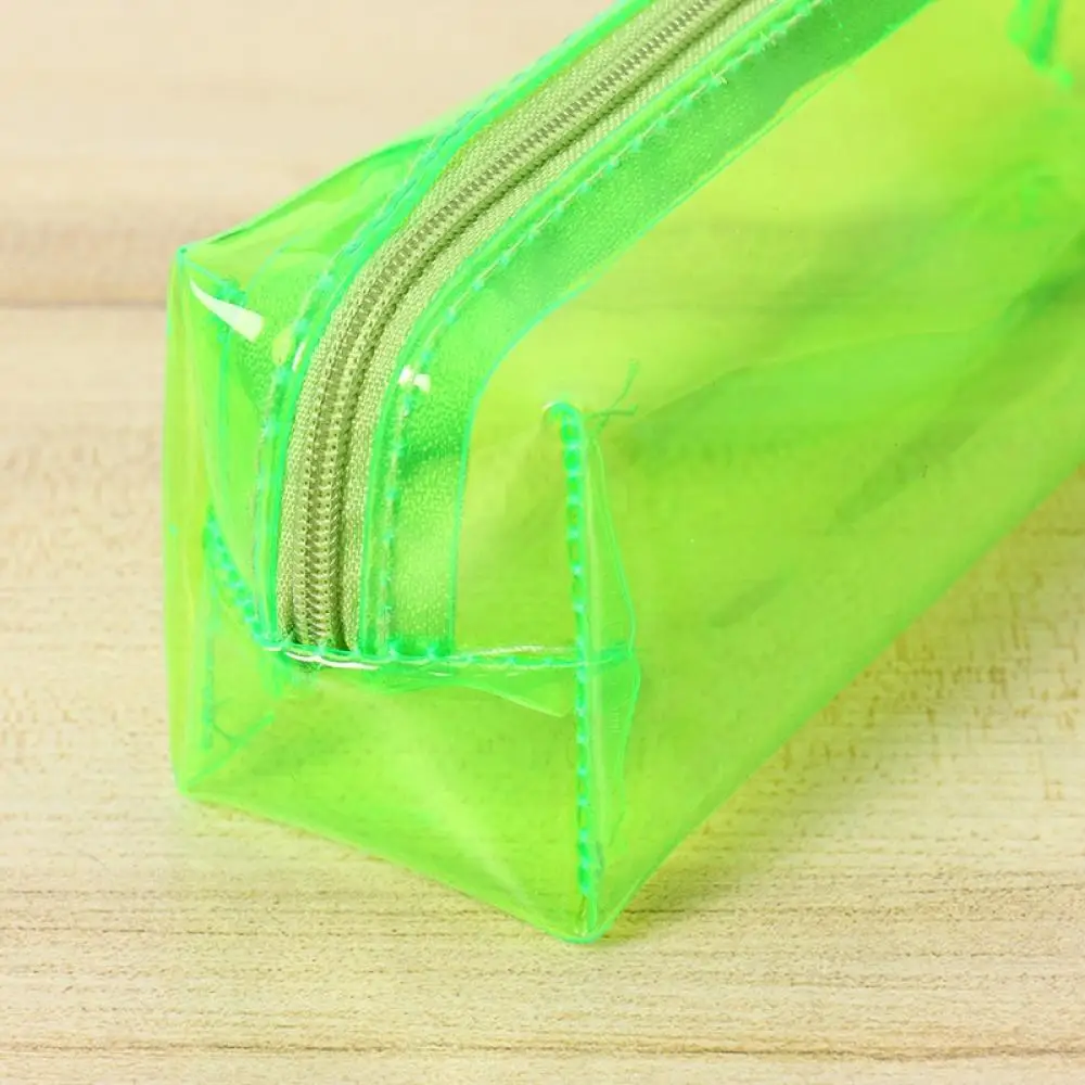 Simple PVC Color Pencil Bag Stationery Storage