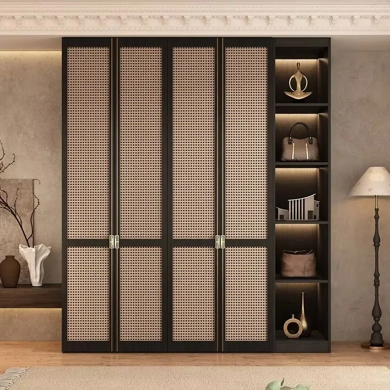 Nordic Orgnizer Wood Wardrobes Luxury Aesthetic Living Room Closet Wardrobes Cupboard Wooden Kleiderschrank Furniture Bedroom