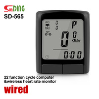 SUNDING Waterproof Bicycle Computer Wireless And Wired MTB Bike Cycling Odometer Stopwatch Speedometer Watch LED Digital Display