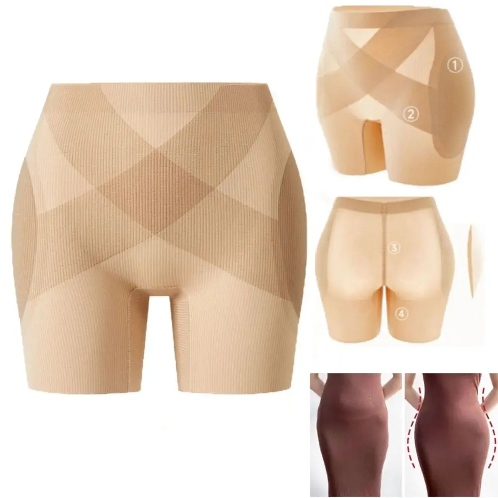 Breathable Shaping Seamless Buttocks-lifting Pants Seamless Hip-enhancing Shaping Underwear Black Color High Waisted
