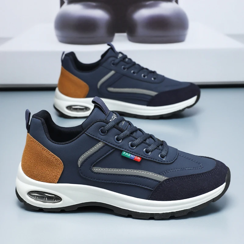Men's Sports Casual Fashion Running Shoes, Trendy and Versatile, Fitness Night Running Shoes for Men