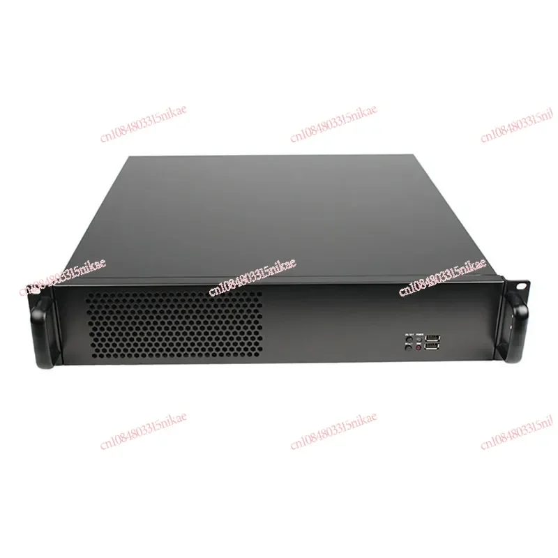 2U industrial control chassis 450 deep full height graphics card horizontally inserted to turn to ATX motherboard PC rack type