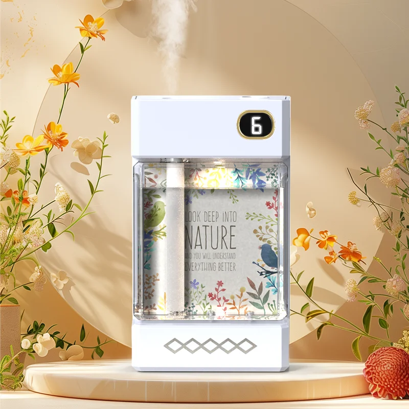 

Зарядный домашний диффузор для ароматерапии со светодиодной подсветкой и 6 регулируемыми режимами распыления, функция таймера для гостиной, спальни, офиса