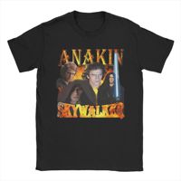 Anakin Skywalkers Men's T Shirts  Vintage Tee Shirt Short Sleeve O Neck T-Shirt Pure Cotton Adult Clothes