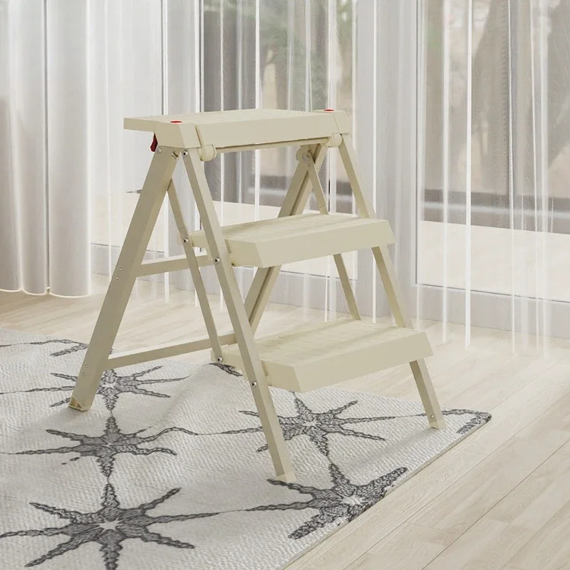 Multifunctional household ladder, folding ladder convenient thickened aluminum alloy herringbone ladder