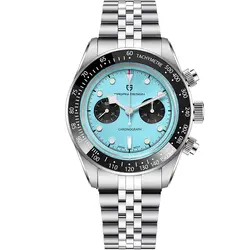 2026 New PAGANI DESIGN Panda Mens Watches Quartz Chronograph Watch For Men Gifts Man AR Sapphire Mirror Ceramic Bezel Waterproof
