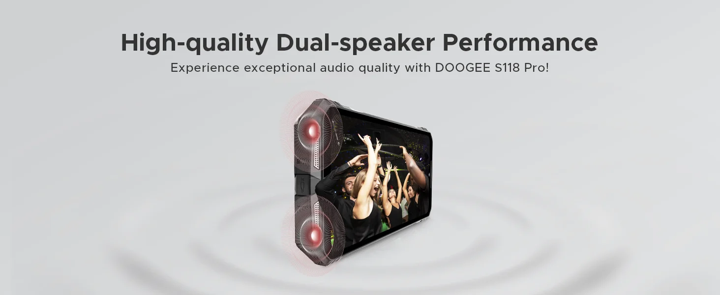 DOOGEE S118 Pro 5G Rugged Phone Dimensity 7050 10800mAh Battery 6.6'' FHD 120Hz 8GB 512GB 108MP AI Main Camera NFC Cell Phone