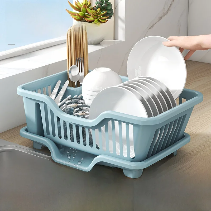 luxury-home-kitchen-multi-function-bowl-plate-drying-rack-sink-storage-box-light-luxury-dinnerware-organizer-shelf
