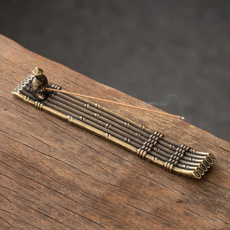 

Creative incense burner decorations boat fishing old man Japanese incense burner aromatherapy ornaments home decorations