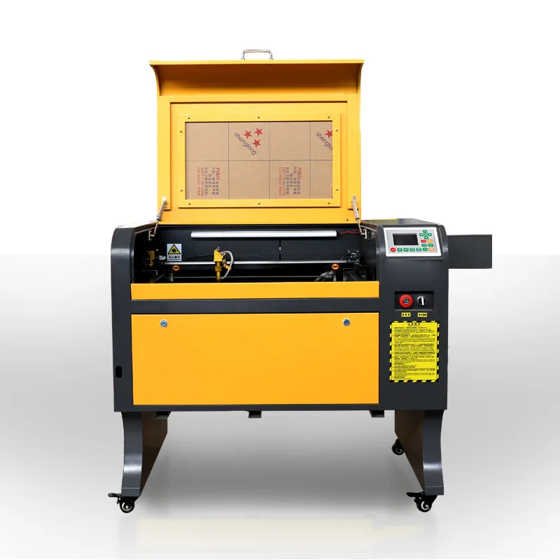 WER-4060 الليزر حفارة قطع صغيرة باستخدام الحاسب الآلي ليزر Co2 آلة الحفر بالليزر آلة طحن آلة الطابعة CE الخشب والجلود نابض