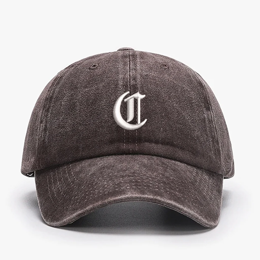 قبعة بيسبول كلاسيكية مطرزة منخفضة المستوى C قابلة للتعديل قبعة جولف للأب قبعة قطنية عادية غير مصنوعة للرجال والنساء #2