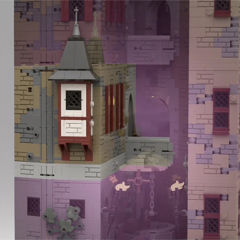 

757pcs MOC The king's bedroom The Red Falcons' mountain fortress Castle Building Blocks Christmas Gift Unique DIY Idea for kid