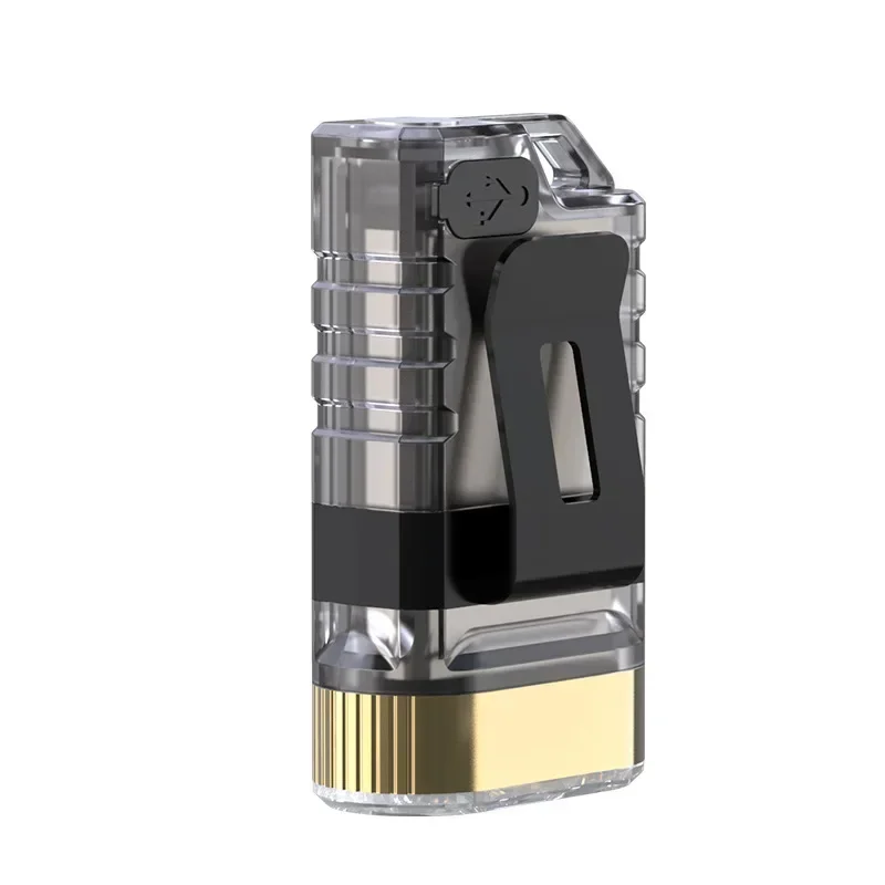 Pocket Emergency Light Mini LED Flashlight Waterproof Work Light Rechargeable Keychain Light 395nm UV Light Keychain Flashlight