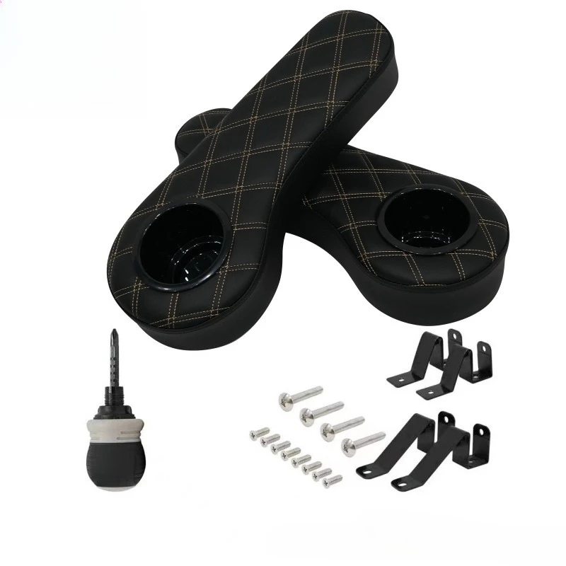

Golf cart foam armrest black with mounting package large rhombus