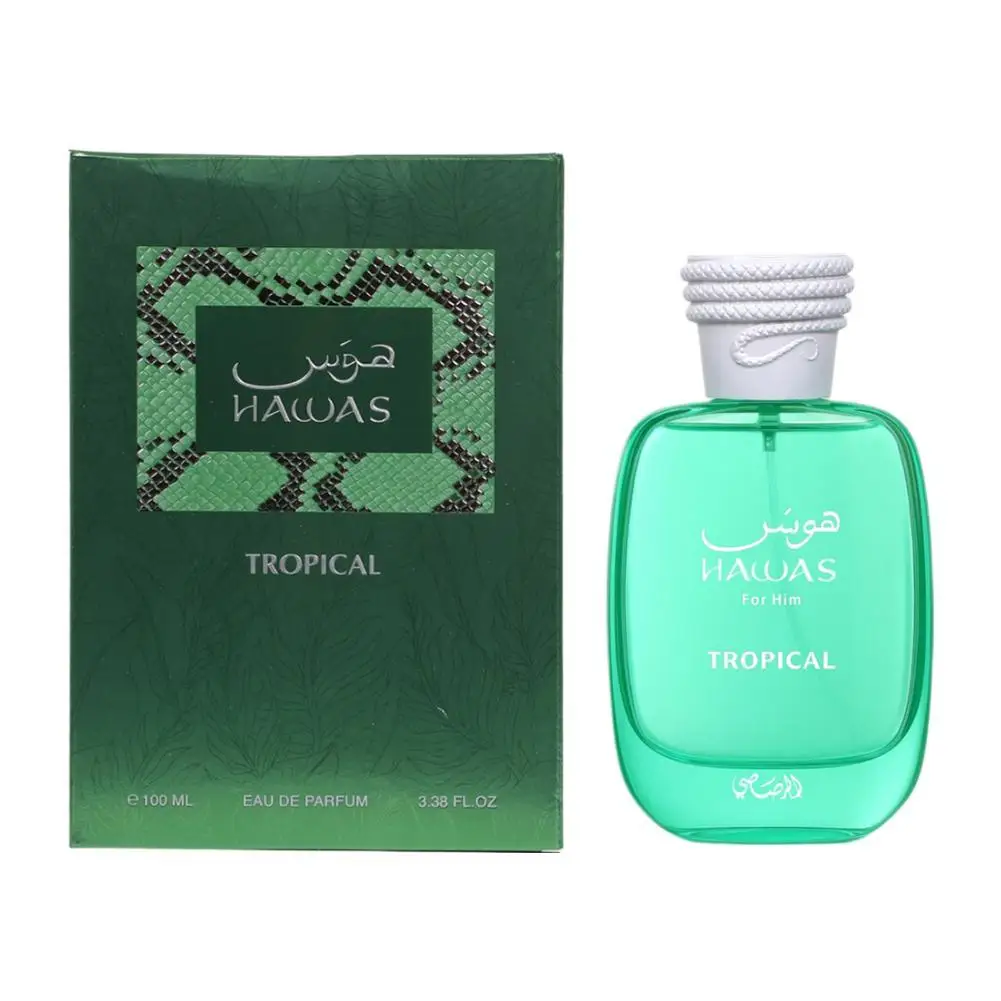 100ML Hawas Men Purfume Eau De Toilette Coco y menta Aroma popular Perfume premium de Oriente Medio
