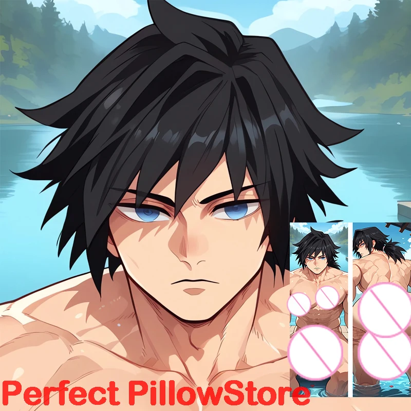 Dakimakura anime Giyu Tomioka Double-sided Print Life-size body pillows cover Adult pillowcase