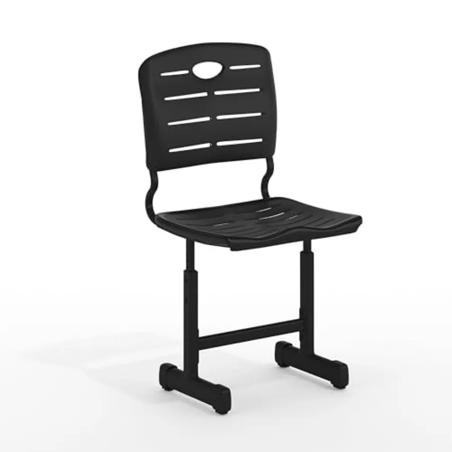 

Nila Set of 6 Adjustable Height Black Student Chairs with Black Pedestal Frames