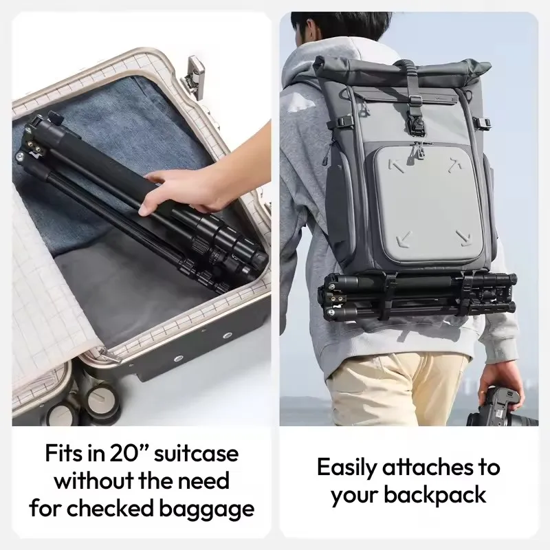 Штатив Ulanzi TT53 Traveler-Uka 1,8 м с 360° °   Совместимый с шаровой головкой Uka Series, быстроразъемный стабилизатор, палка для селфи для путешествий