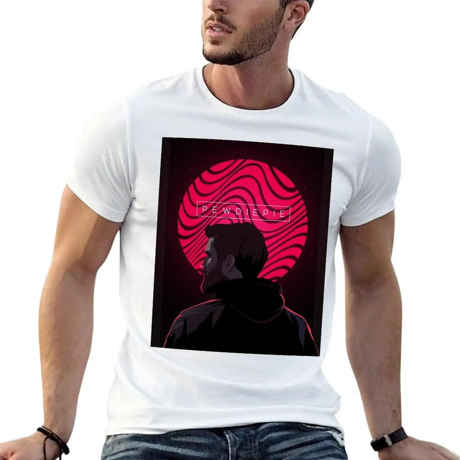 Pewdiepie Art Work T-Shirt cotton t shirt pack man t shirts cotton black cotton t-shirt plain for man package T-shirt