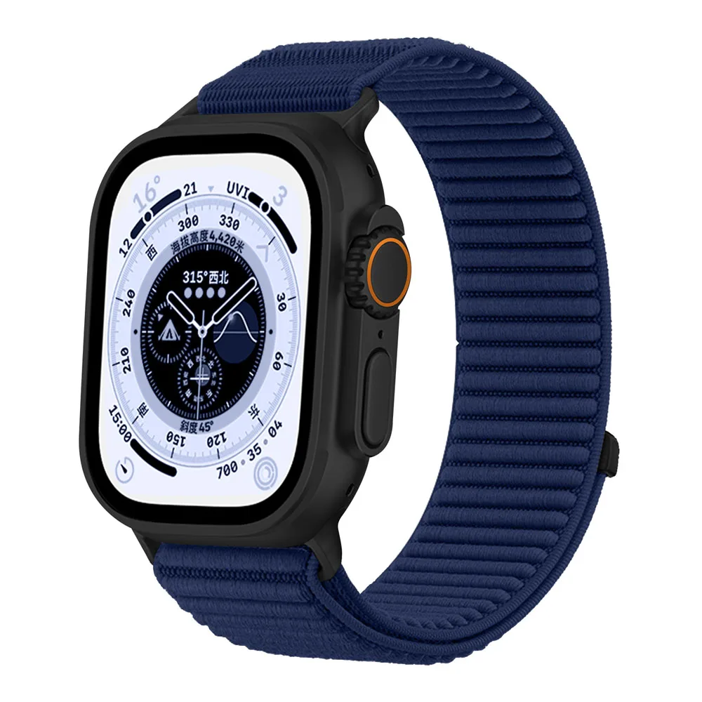 Nylon-Schlaufenarmband für Apple Watch Ultra 3 2 49 mm Band 45 mm 44 mm 41 mm 40 mm 38 Armband iWatch Serie 11 10 42 46 mm 9 8 7 6 SE 5 4 – Detail 5