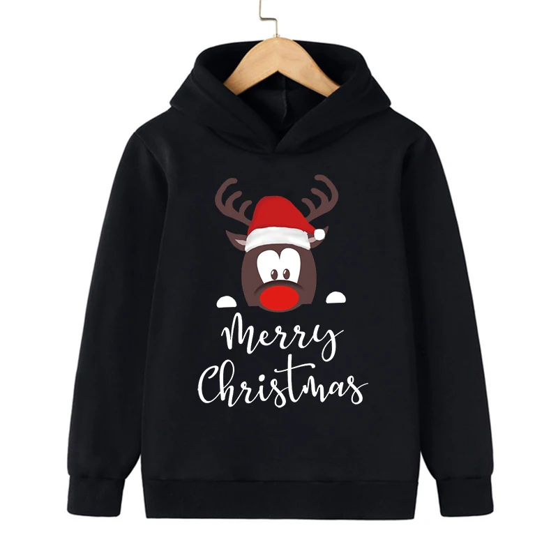 Sweatshirts Manga Cartoon Christmas Hoodie Funny Children Christmas Clothes Kid Girl Boy Manga Sweatshirt Hoody Baby Casual Top