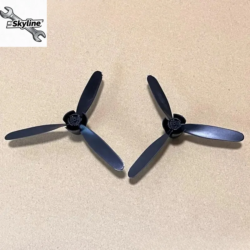 57mm Three-blade Propeller, Replacement Prop Accessory For 400mm Wingspan Fixed-wing RC Fighter Aircraft & DIY Model Planes