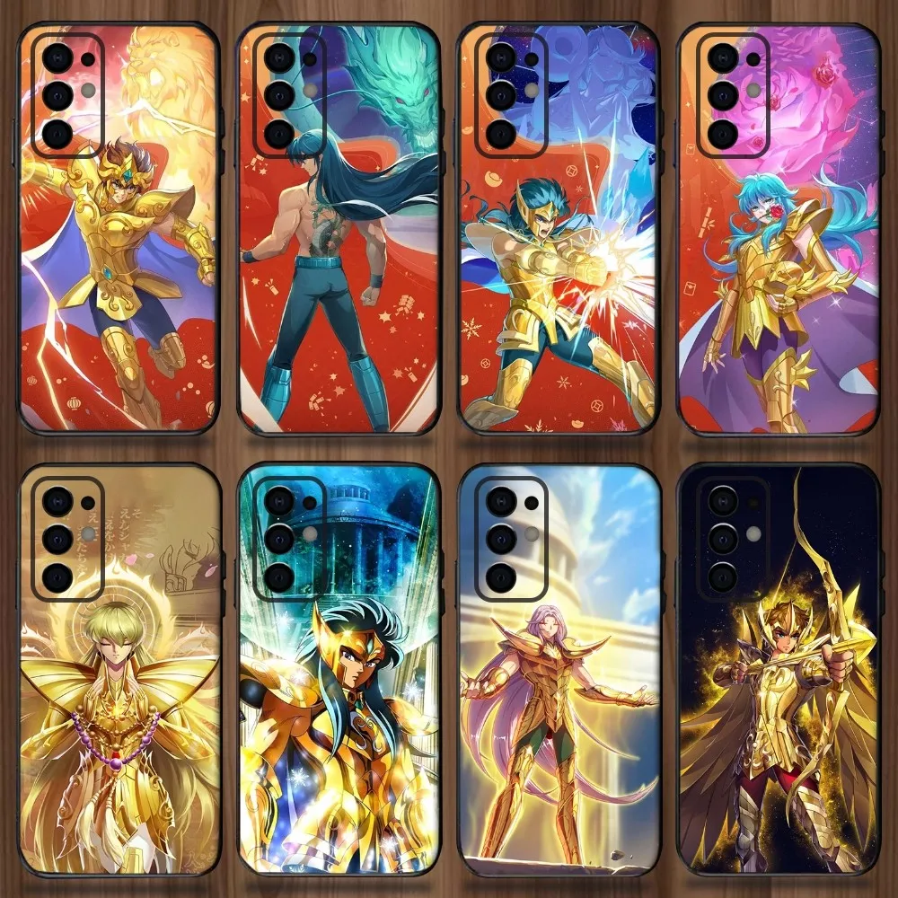 Saint Seiya K-Knights Of The Zodiac Phone Case For Samsung Galaxy A13,A21s,A22,A31,A32,A52,A53,A71,A80,A91 Soft Black Cover