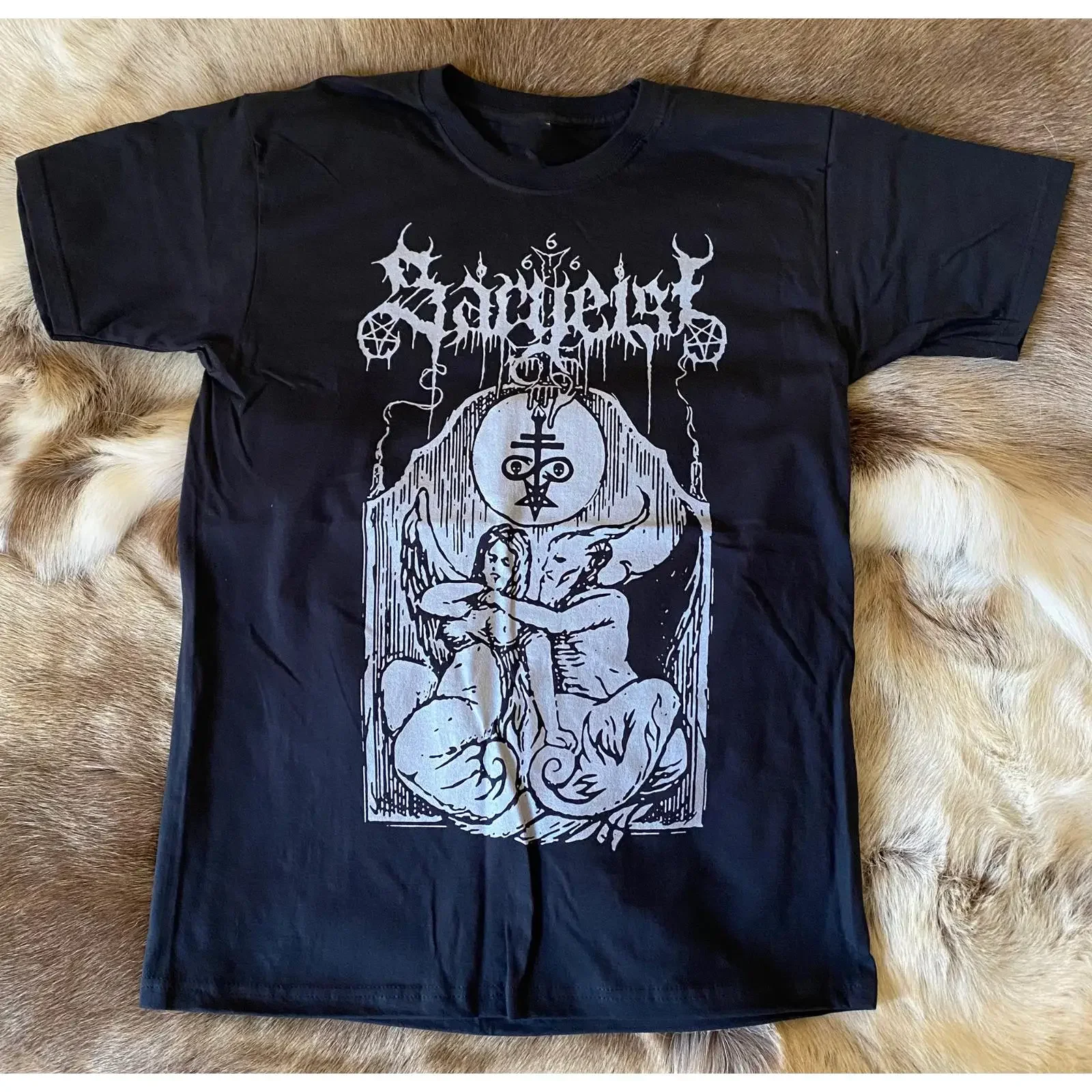 Sargeist Maglietta Let The Devil In Grey Band Album Regalo per Fan dalla S alla 5XL vintage Washed Breathable graphic Unisex