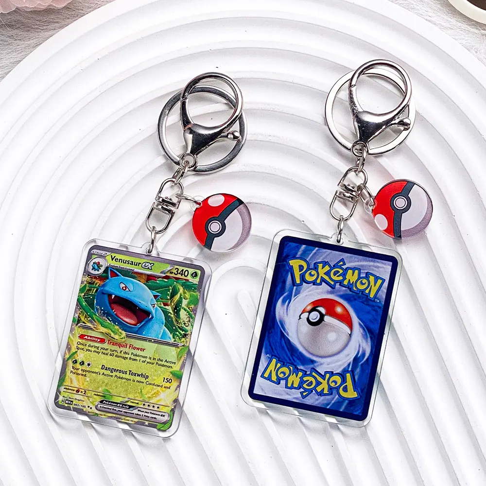 Pokémon-personages Pikachu Bulbasaur Jigglypuff Acryl sleutelhanger Tasbedels Accessoires Rugzakhanger Sleutelhouder Vriend Geschenken
