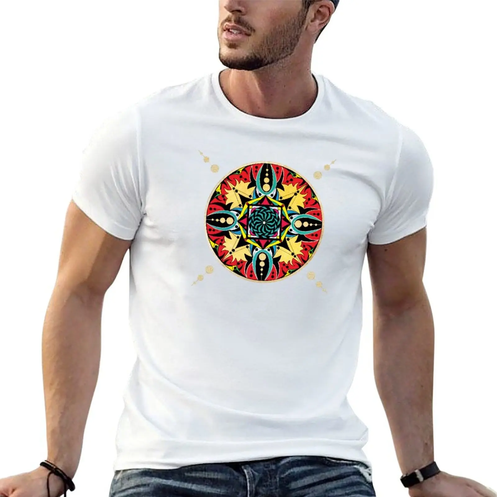 The Way of the Warrior (Sacred Geometry) T-Shirt t shirts cotton 100% man t shirt heavy cotton T-Shirt
