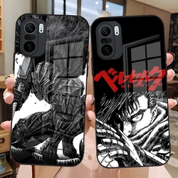 Berserk Comics Cool Phone Case for Xiaomi 14 Lite 12 Pro 11t 13 lite POCO M6 M5 X6 X5 X3 NFC F5 F6 Pro Tempered Glass Cover