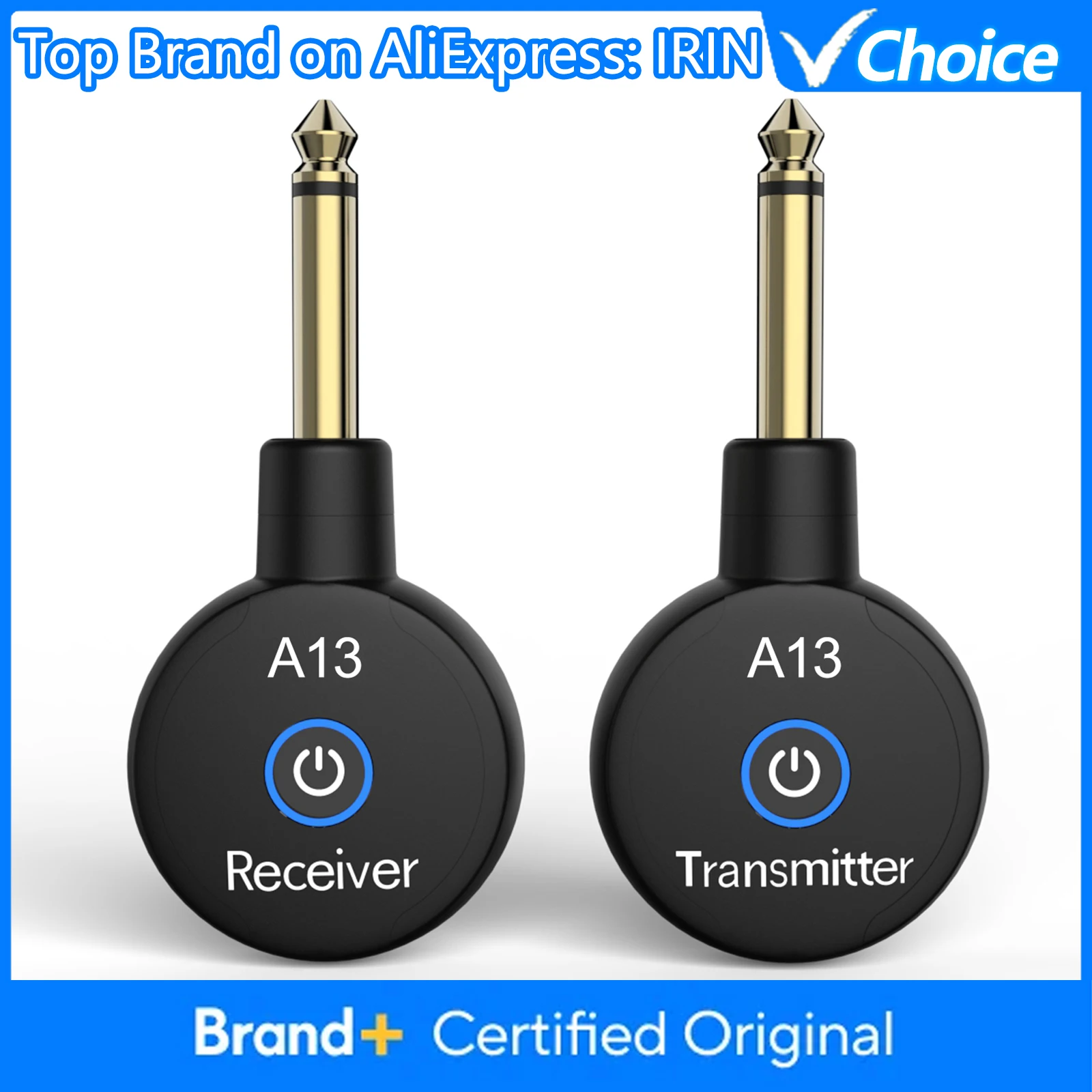 

IRIN 2.4GHz Wireless Guitar System Rechargeable Audio Wireless Guitar Transmitter Receiver for Guitar Bass Electric Instruments