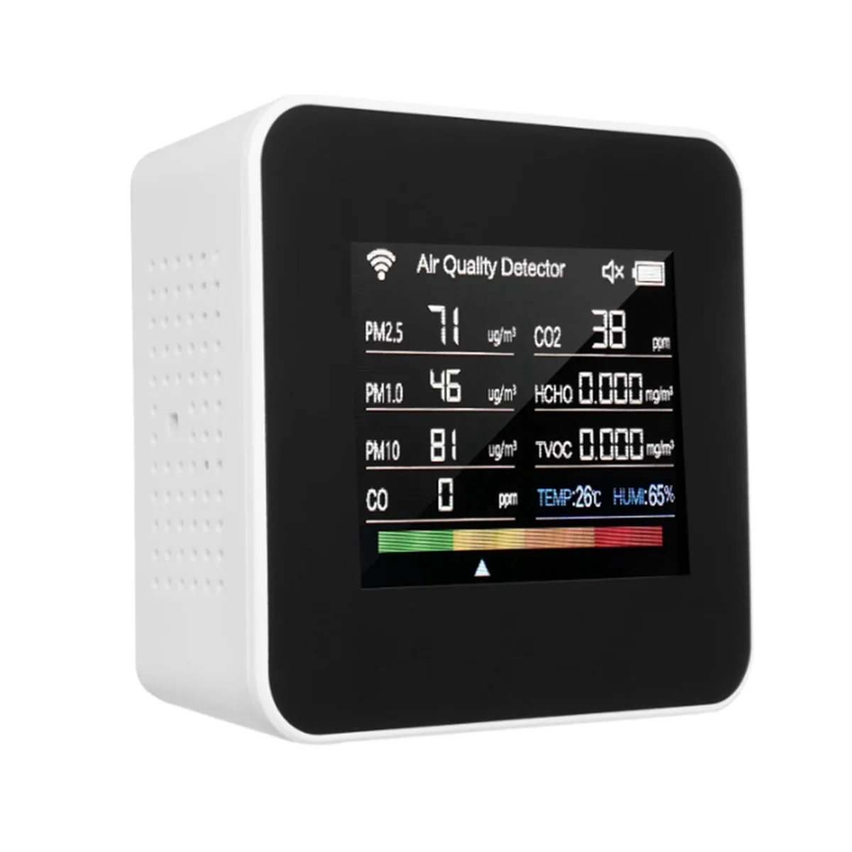 14 in 1 Air Quality Monitor Tuya WIFI CO/CO2 Detector Real Time Monitoring BIG Display Home Air Test Kits APP Control A