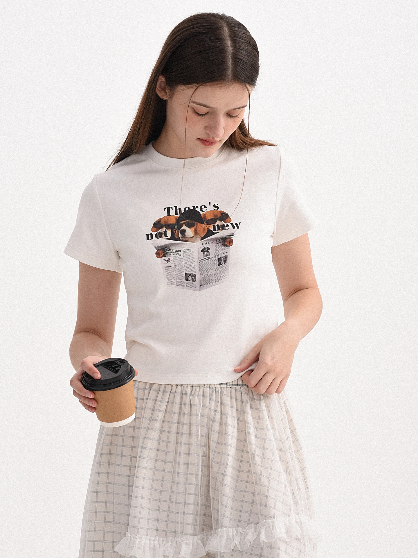 

Высококачественная футболка из чистого хлопка с круглым вырезом и мультяшным принтом, белая, летняя, повседневная, женская, для различных случаев