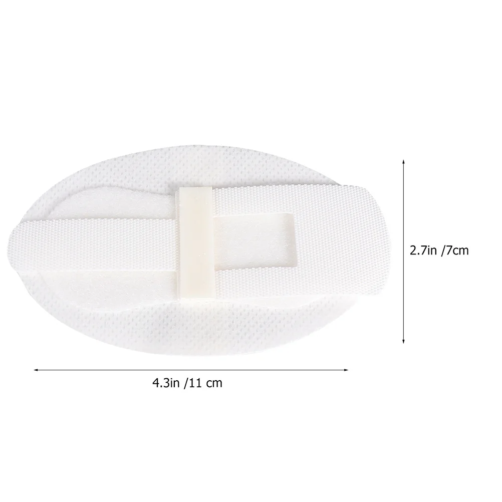 12 Pcs Catheter Fixation Stickers Tube Drainage White Non-woven Fabric Stabilization Device