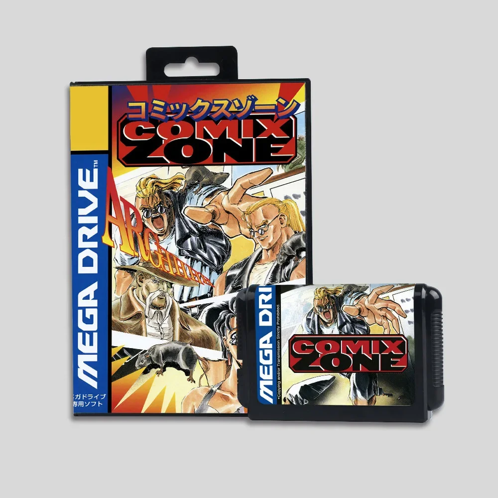 

Игровые картриджи Comix Zone для MD-консолей SEGA Mega Drive Genesis с коробкой и инструкцией, версии EUR, JAP, US