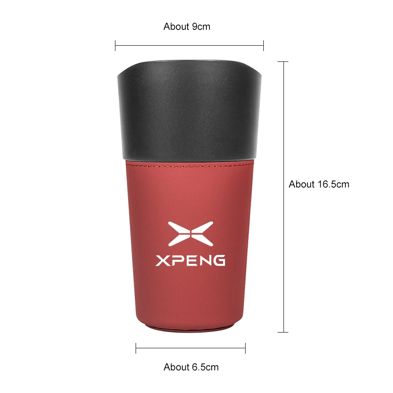 Car Multi Functional Water Cup Trash Can Storage Box For Xpeng G6 P7 P7i G9 P5 G3 G3i X9 X2 N5 F30 H93 Series Car Garbage Bin