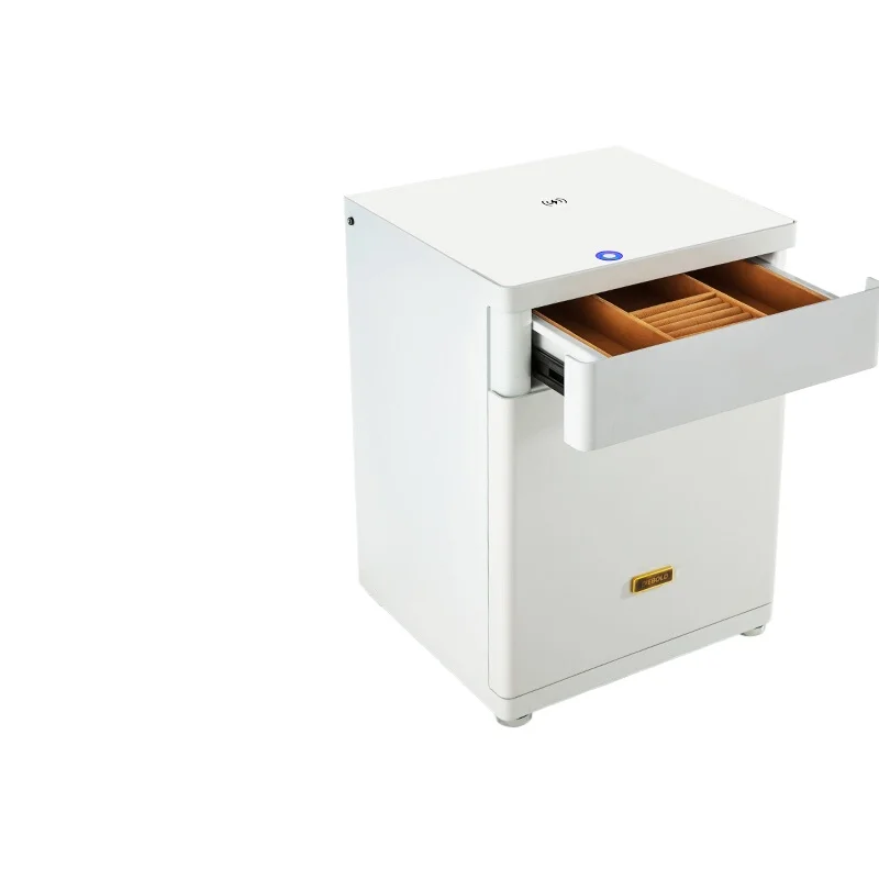Safe Household Small Anti-theft Bedside Table 55cm Fingerprint Password Smart WiF All Steel Bedroom Wardrobe Jewelry Safe