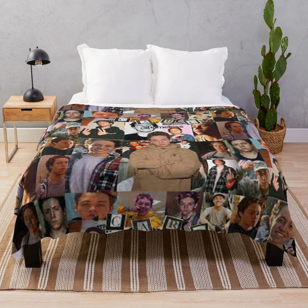 

Ethan cutkosky collageThrow Blanket Decorative Blankets Dorm Room Essentials