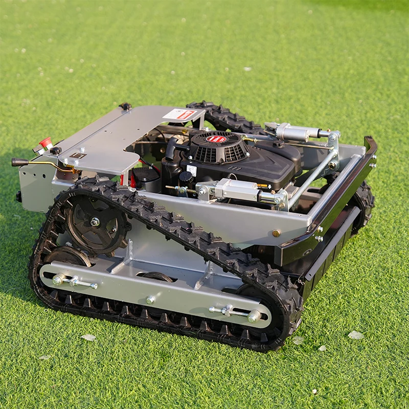 Maßgeschneiderter Raupenrasenmäher, Gartenmaschinen, intelligenter Raupenrasenmäher mit Fernbedienung