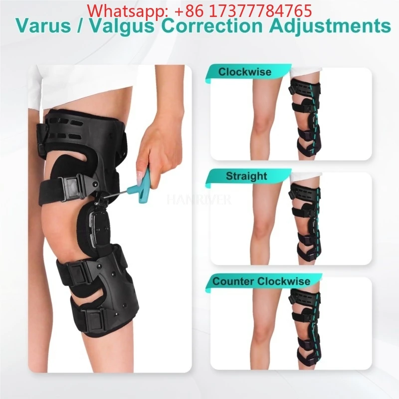 

Post-operative fixation leg brace for OA knee joint fracture - Multi-angle adjustable knee support brace