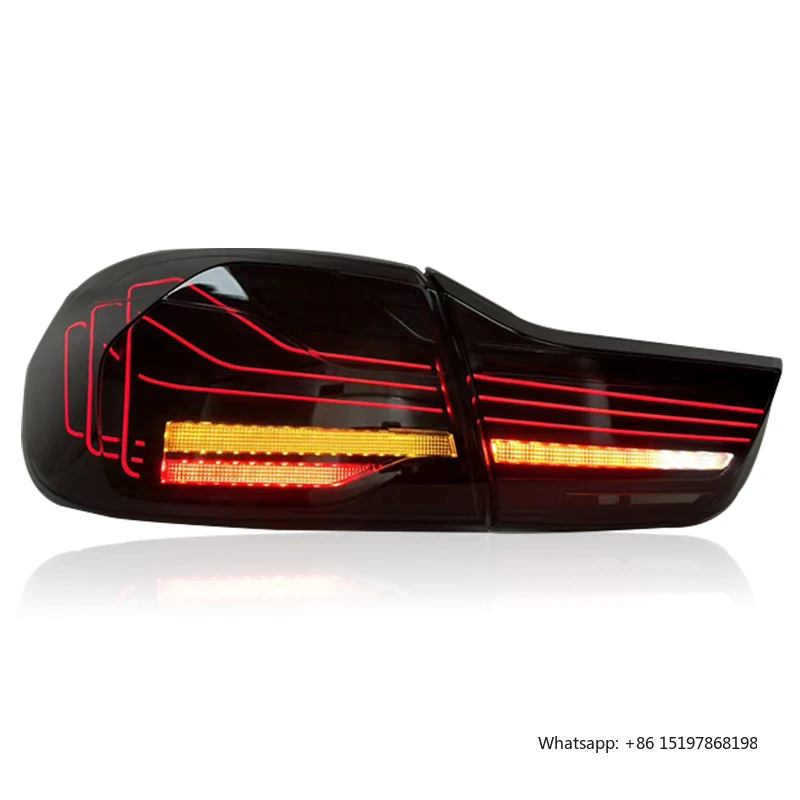 SJC อัตโนมัติอัพเกรดใหม่ CSL ไฟท้ายสําหรับ BMW M4 F82 4 Series F32 2014-2020 LED CSL เลเซอร์สไตล์ด้านหลังไฟ F33 F36 F83