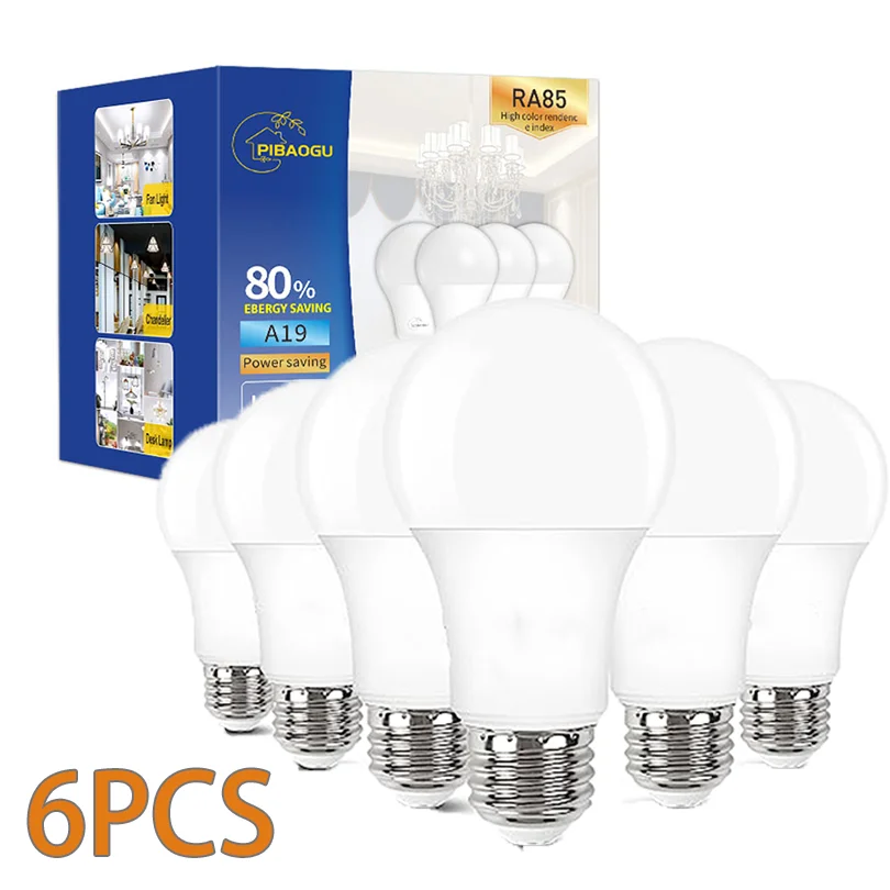 6Pcs Led Bulb Lamps… - image
