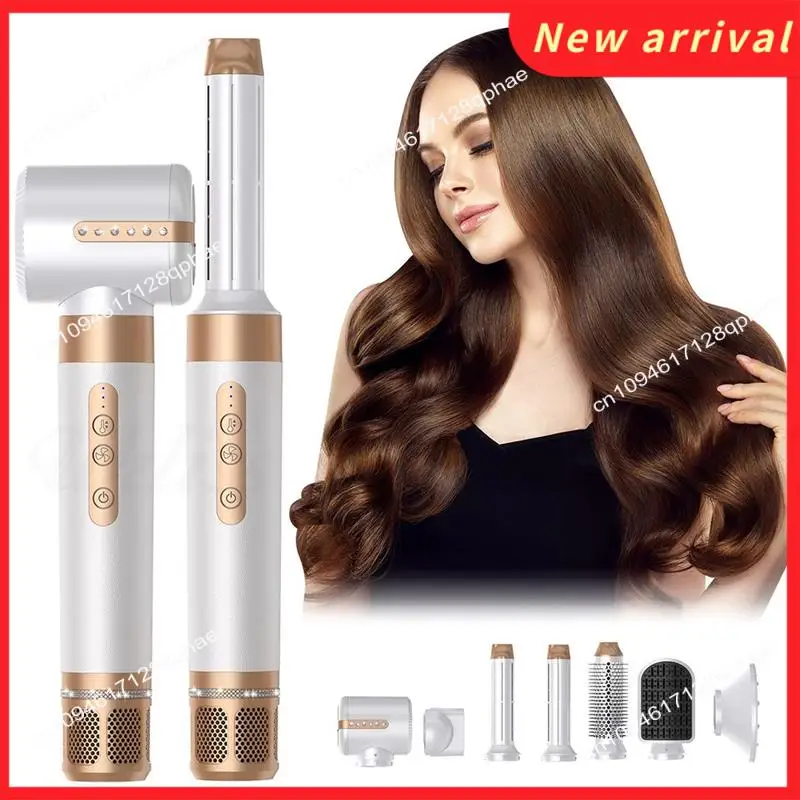 N89R 7 In 1 Multifunzionale Styler Bigodino Arricciatura Automatica Asciugacapelli 1400W Potente Piastra Per Capelli Set Spina DEGLI STATI UNITI