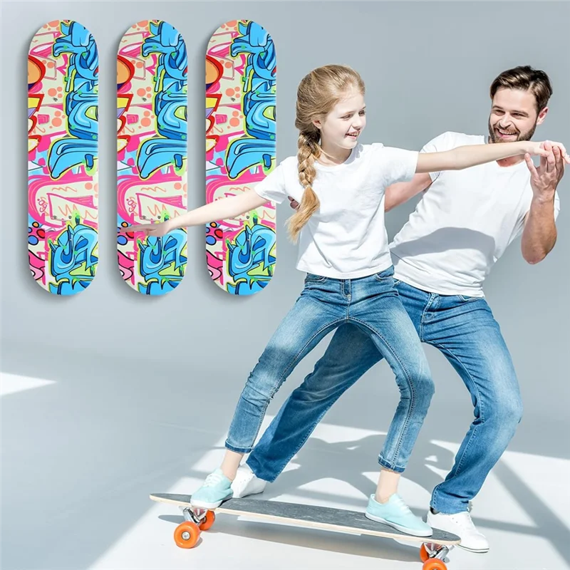 

RTENTE-4 шт. вешалка для скейтборда, настенное крепление для скейтборда, настенная вешалка для хранения, держатель для дисплея для скейтбордов, дека