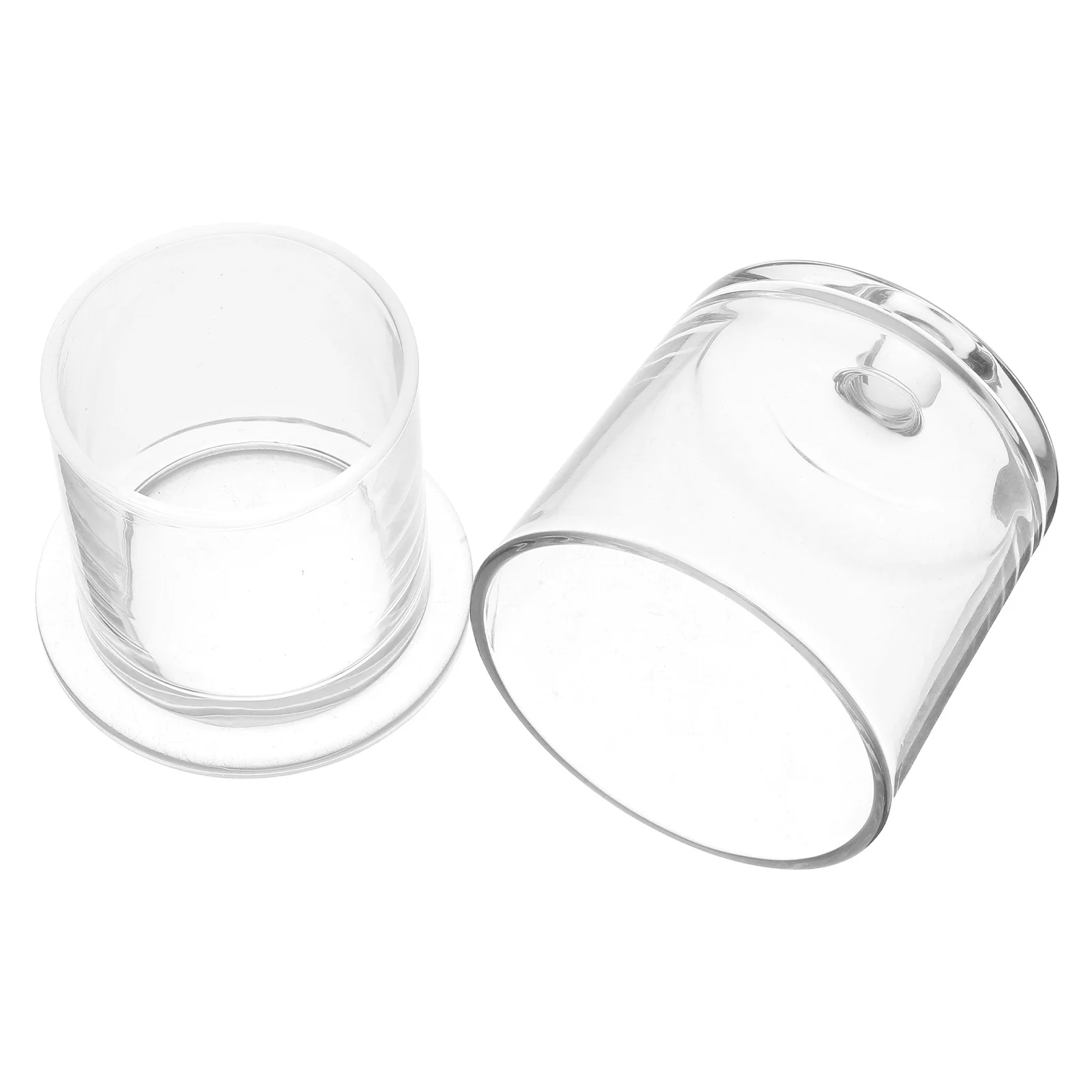 Clear Glass Holder Hurricane Design Transparent Votive Cup for Tealight Aromatherapy Wedding Home Table Decor