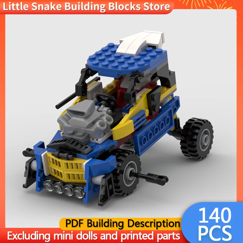 City Car Model MOC Building Bricks Popular Movie Modified Vehicle Modular Technology Children Holiday Gifts Assemble Toys Suit