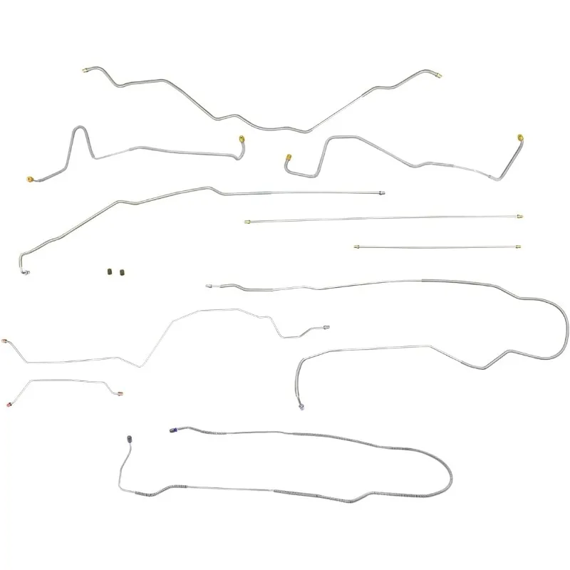 

Inline Tube Replacement for 1994-97 F250 F350 2wd & 4wd All Cabs & Bed Lengths Complete Brake Line Kit, Stainless